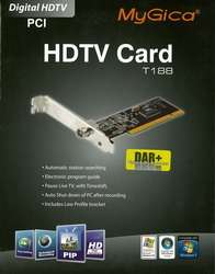 MYGICA TV TUNER T188 DVB T PCI CARD DIGITAL HD HDTV DAB+ FM RADIO LP 