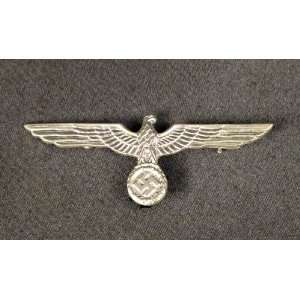 German WWII Army Wehrmacht Silver Eagle Metal Badge