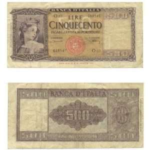  Italy 1947 500 Lire, Pick 80a 