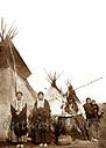 1890s Native American Indian Family Tipi Teepee Photo  