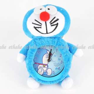 Doraemon Plush Toy Hanging Wall Alarm Clock Blue E1G192  