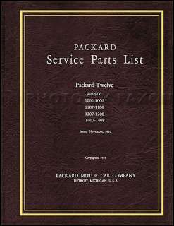 1932 1936 Packard 12 Parts Book 1932 1933 1934 1935 1936 Illustrated 
