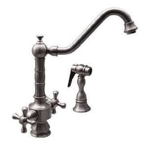 Whitehaus WHKSDTCR3 8201 MABRZ Dual Handle Vintage Iii Kitchen Faucets 
