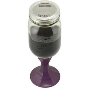  Bottoms Up Jarware Redneck Mason Jar Wine Glass with 