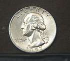 1957 d washington quarter bu ch bu a11418 