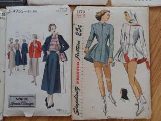 Lot of 20 Vintage Sewing Patterns Uncut 1940 70’s Unused Complete 