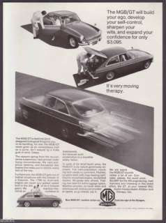 1967 MG MGB/GT 4 Photo Very Moving Therapy print ad  