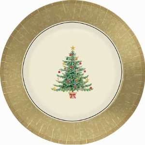    Victorian Tree Metallic Dessert Plates 8ct