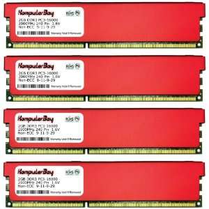  Komputerbay 8GB (4 X 2GB) DDR3 DIMM (240 pin) 2000MHz PC3 