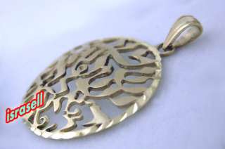 14K Gold SHEMA YISRAEL PENDANT Jewish Prayer Jewelry  