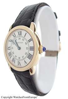 CARTIER Ronde Solo 18kt YG/Stainless wristwatch   Small Box/Papers 