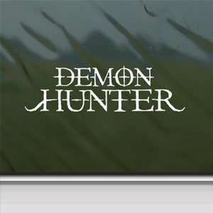  Demon Hunter White Sticker Metal Band Laptop Vinyl Window 