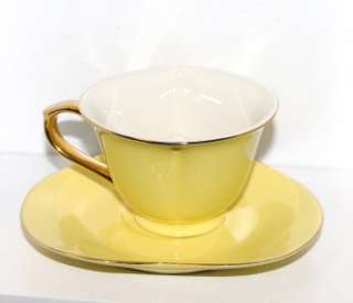 NEW Yedi YELLOW Gold Heart Shaped Porcelain Tea Coffee Cup MOTHERS 