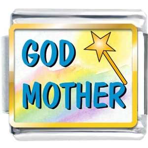 Golden Italian Charm Plated Christian Theme God Mother Photo Gifts For 