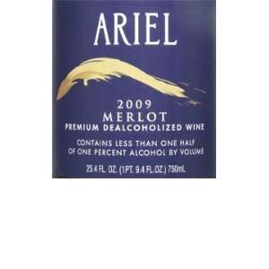    2009 Ariel Merlot Non Alcoholic 750ml Grocery & Gourmet Food