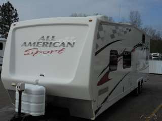 07 ALL AMERICAN SPORT 281FB TOY HAULER TRAILER with 10ft Garage 07 ALL 