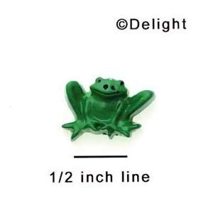  9517 ctlf   Mini Sitting Frog   Flat Back Resin Decoration 