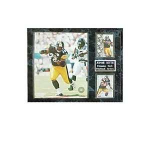 NFL Steelers Jerome Bettis 12 by 15 Two Card Plaque 