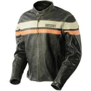 Shift Racing 967 Leather Jacket   X Large/Black/Orange 