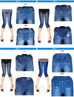Free Ship★New Women Slim Fit Leggings Tights Pants Denim Jeans 