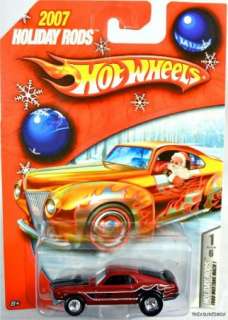 HOT WHEELS RED FORD MUSTANG MACH 1 2007 HOLIDAY RODS #L0095 NRFP MINT 
