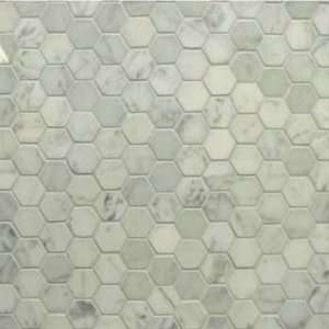  Bianco Carrara Hexagon 1 inch Polished