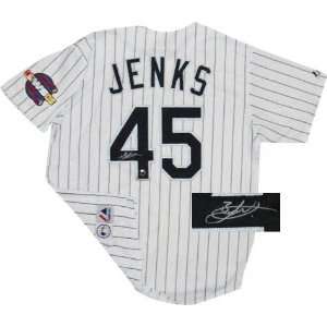 Bobby Jenks Autographed Jersey  Details Chicago White Sox, Pinstripe 