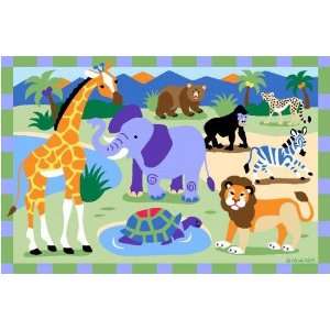  Wild Animals 39x58 (Multi Print) Furniture & Decor