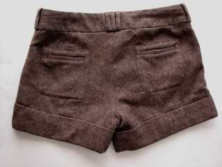 SPORTSGIRL Wool Viscose Blend Woven Retro Style Shorts 10  