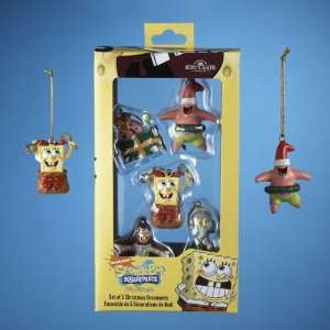   Miniature SpongeBob and Friends 5 Piece Christmas Ornament Gift Sets