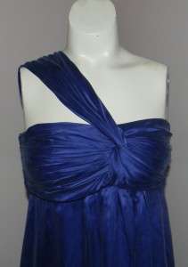   Republic Monogram Blue Silk One Shoulder Dress NWT $225 Holiday 2011