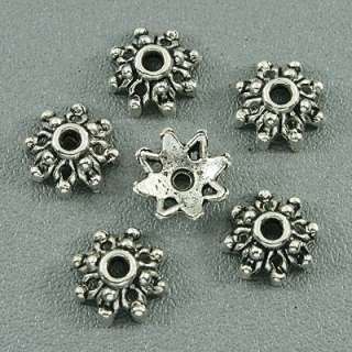 description 140pcs Tibetan silver flower beadscaps h3000