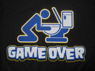 GAME OVER Funny TShirt Adult Bar College Humor Cool Tee  