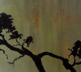 EBSQ Award Winning CES Painting  Asian BONSAI Tree ABSTRACT Daily Art 