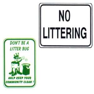 No Littering Signs Sign