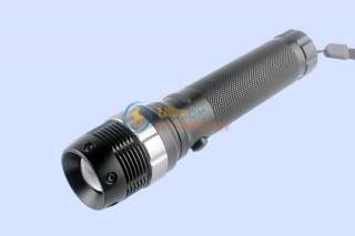 7W 400L CREE Q5 LED Flashlight Torch Zoomable+Charger  