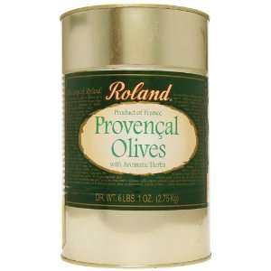 Roland Provencal Olives with Aromatic Herbs, 6.1 Pound Can