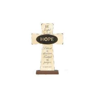 Wooden Cross Table Stand Collectible Hope Decoration Decor Collection