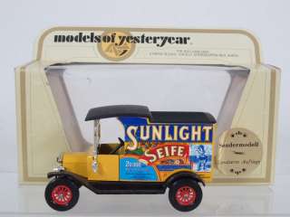 Matchbox Yesteryear Y12 Sunlight Seife Sondermodell 1912 Ford Model T 