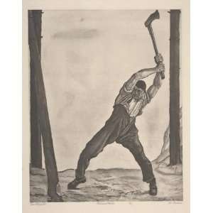   Ferdinand Hodler   24 x 30 inches   The Woodcutter (Der Holzfäller
