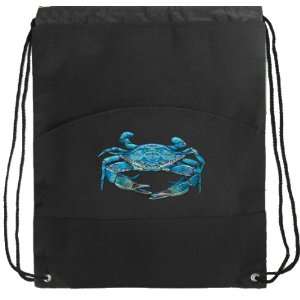  Blue Crabs Drawstring Backpack Bags