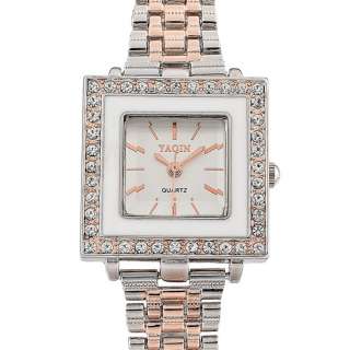 Fashion Jewelry Gift Classic Rose Gold Plated Quartz Watch Wristwatch 