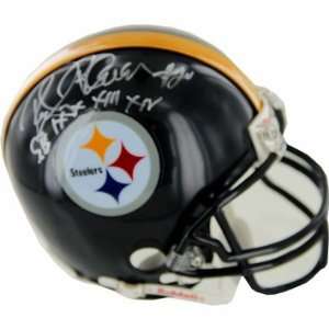  Rocky Bleier Autographed Pittsburgh Steelers Mini Helmet 