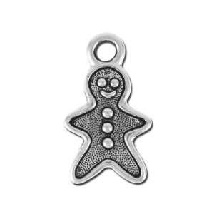   Silver Gingerbread Man Charm by TierraCast Arts, Crafts & Sewing