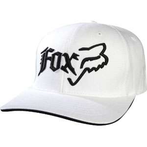 Fox Racing Side Head Flexfit Hat White Small/Medium  
