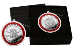 2012 Winter Classic Silver Coin Ornament   NY Rangers vs Philadelphia 