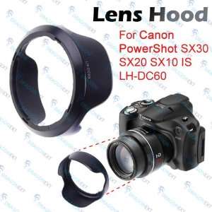  Lens Hood For Canon PowerShot SX30 SX20 SX10 IS LH DC60 