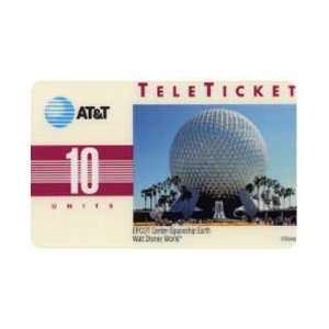  Collectible Phone Card 10u Epcot Center At Walt Disney 