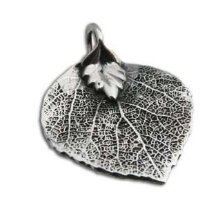  Bodhi Leaf Pendant Sterling silver Jewelry