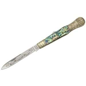   with Abalone & Mother of Pearl Basketweave Handles